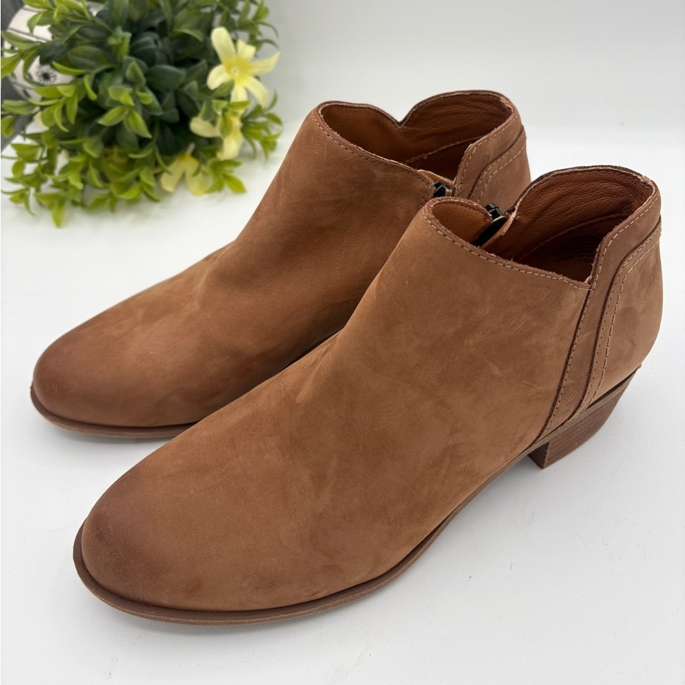 Lucky Brand Tan Suede Leather Boots Size 8